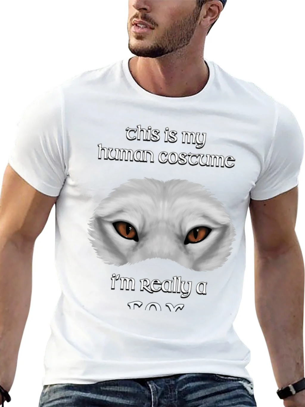 Human Costume Funny Fox T-Shirt product image 12