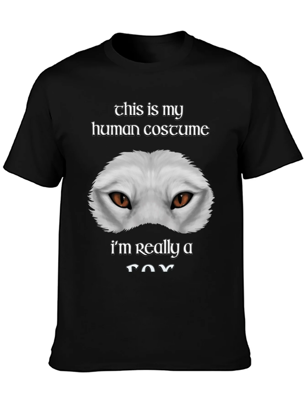 Human Costume Funny Fox T-Shirt product image 3
