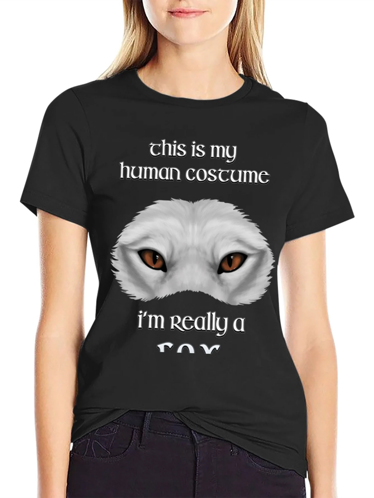 Human Costume Funny Fox T-Shirt product image 2