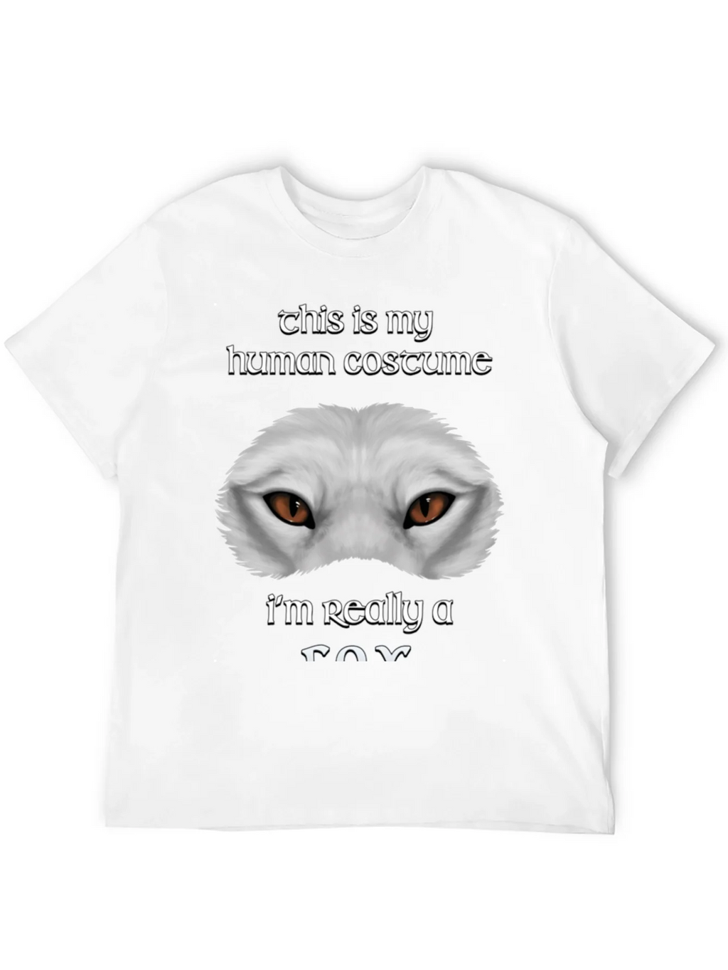 Human Costume Funny Fox T-Shirt product image 11