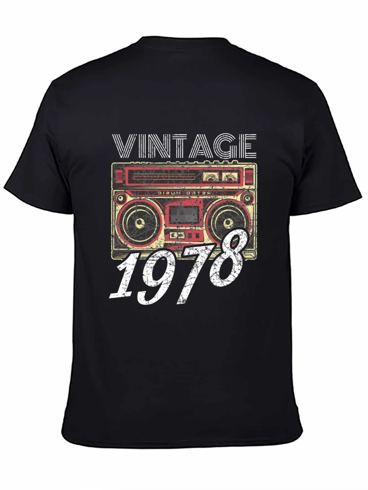 Vintage 1978 Boombox T-Shirt - Retro Music Style product image 4