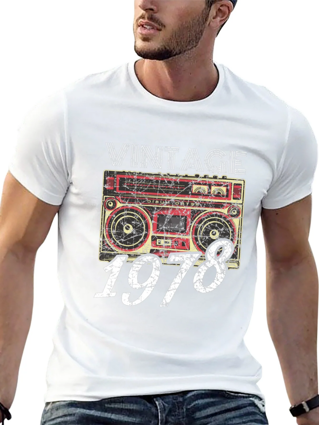 Vintage 1978 Boombox T-Shirt - Retro Music Style product image 12