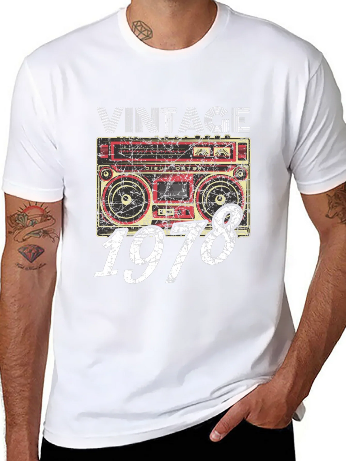 Vintage 1978 Boombox T-Shirt - Retro Music Style product image 7