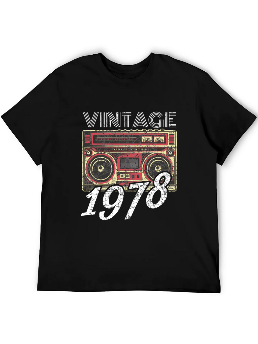Vintage 1978 Boombox T-Shirt - Retro Music Style product image 5