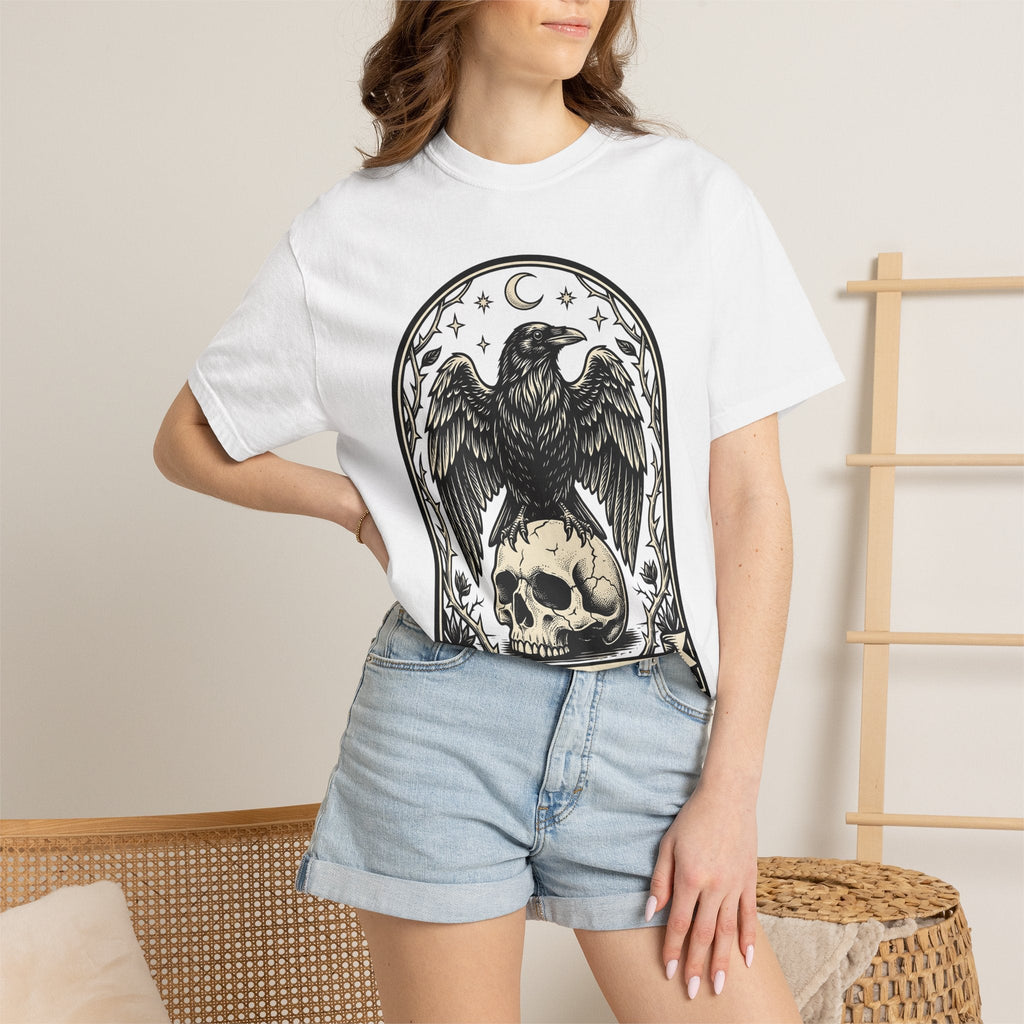 Blackbird Skull Shirt Gothic Esoteric Unisex Gift Creepy product image 7
