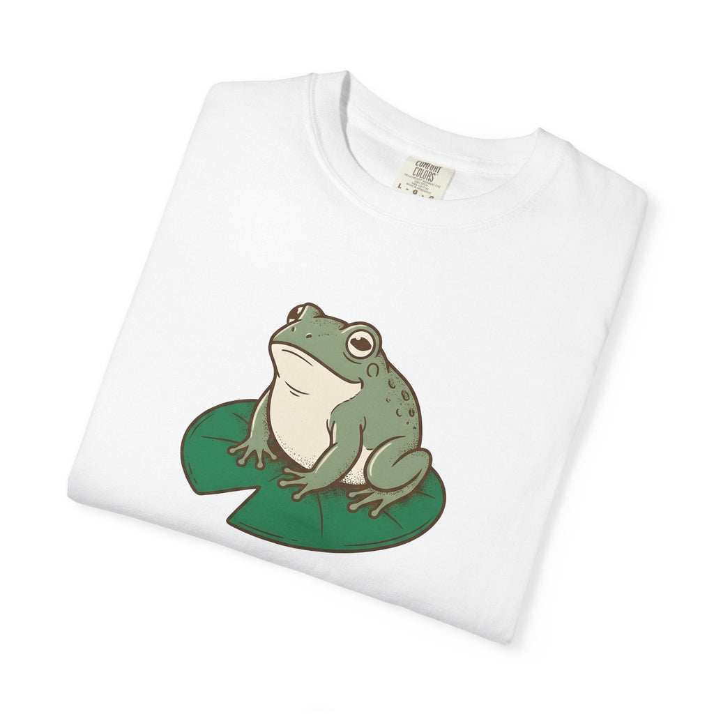 Frog Water Lily Shirt Valentines Wildlife Unisex Gift Comic product image 5