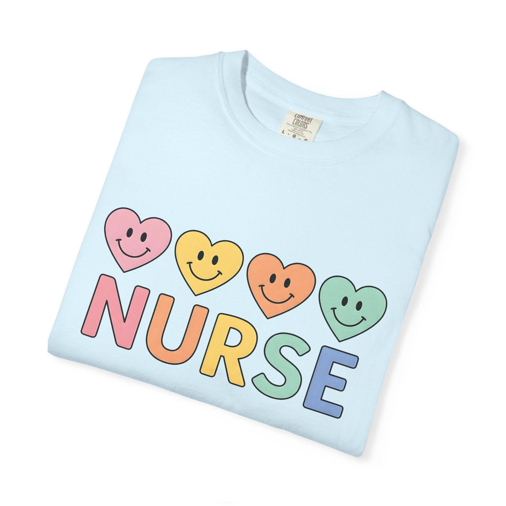Smiley Heart Shirt Nurse Gratitude Unisex Gift Pastel Tee product image 8