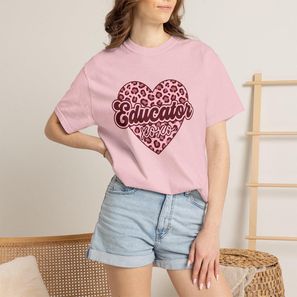 Spotted Heart Shirt Teacher Love Unisex Gift Graphic Tee product image 12