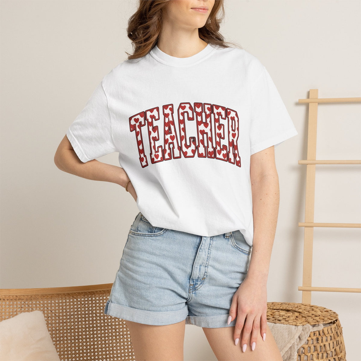Romantic Text Art Shirt St. Valentine's Day Teaching Unisex product image 6