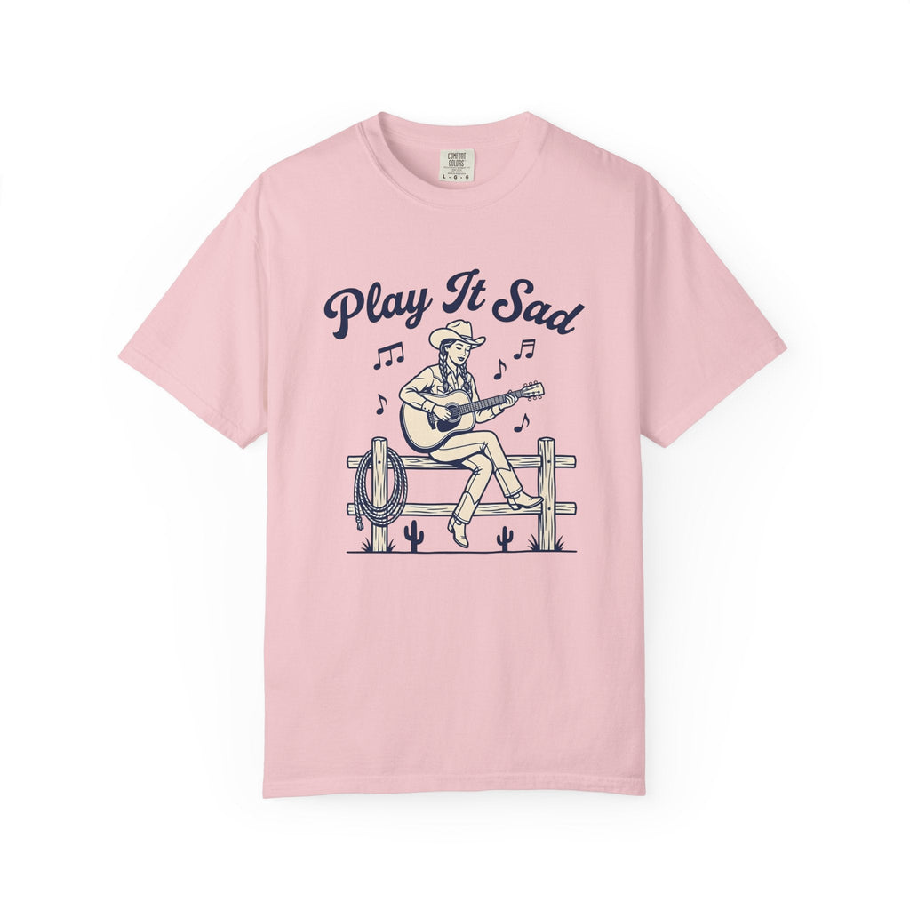 Cowgirl Guitar Shirt Rustic Gift for Women Line Drawing Tee product image 3