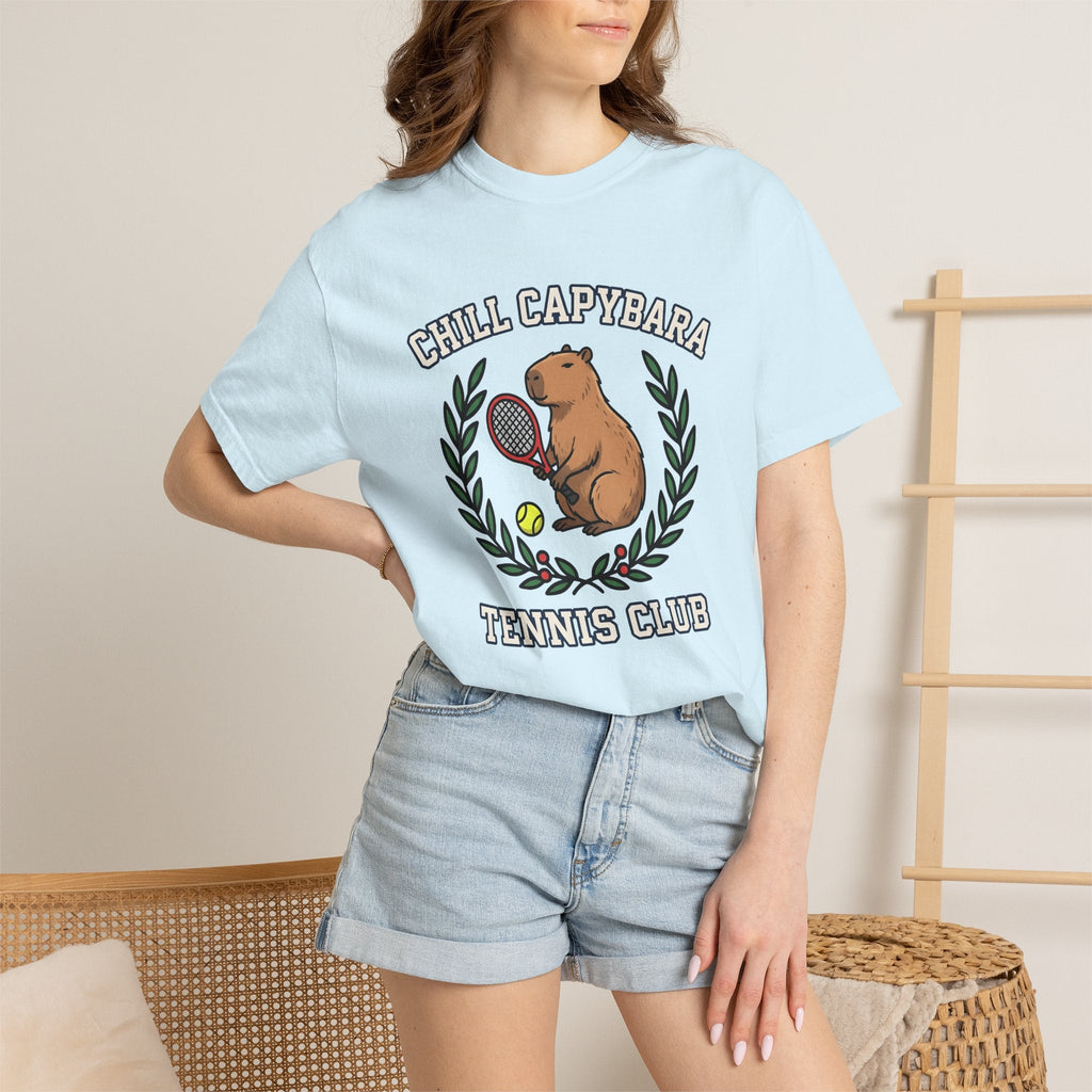 Capybara Tennis Shirt Sports Fauna Unisex Gift Illustration product image 9