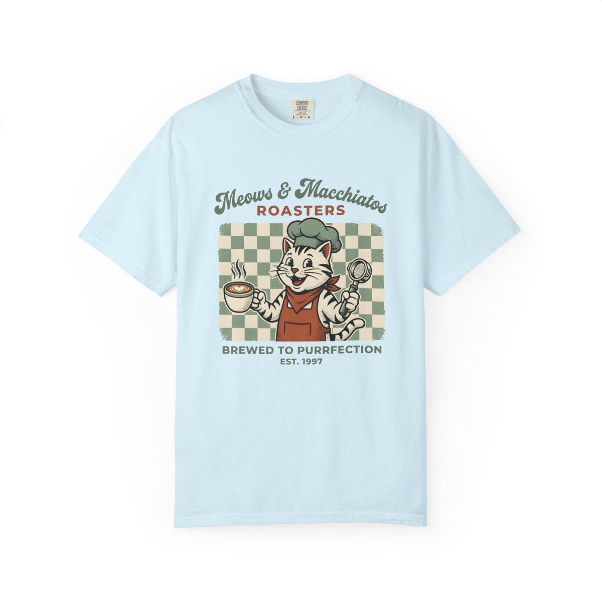 Espresso Cat Shirt Mocha Unisex Gift Retro Tee T-Shirt product image 2