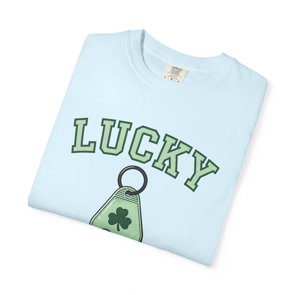 Shamrock Keychain Shirt St Patrick's Day Luck Unisex Gift Bold Graphic Tee