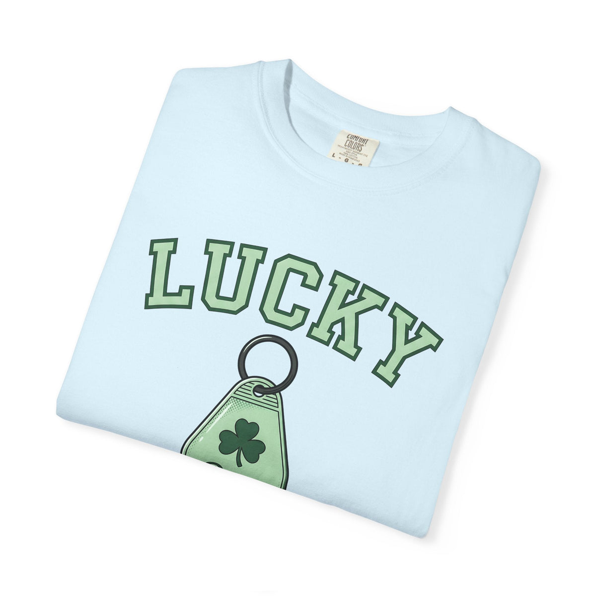 Shamrock Keychain Shirt St Patrick's Day Luck Unisex Gift Bold Graphic Tee
