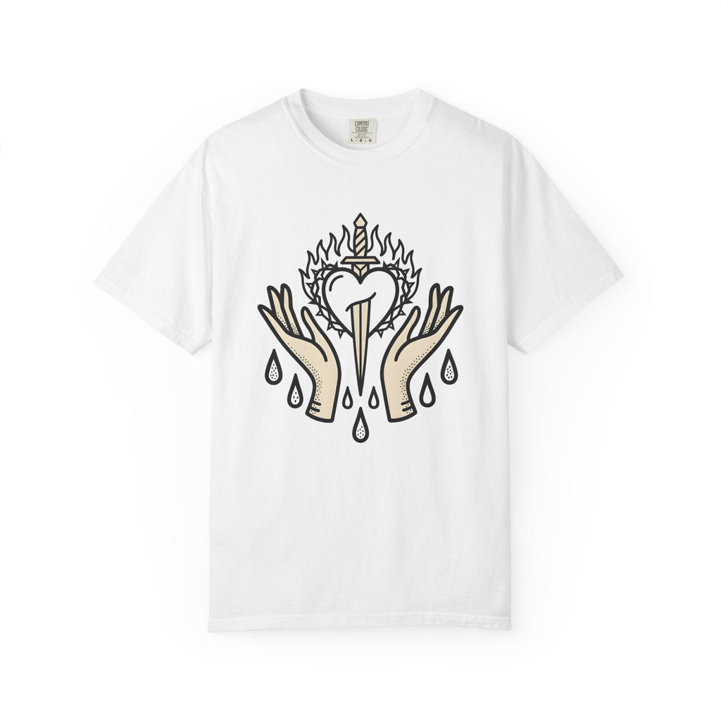 Divine Heart Shirt Boho Chic Mindfulness Unisex Gift Sketch product image 1