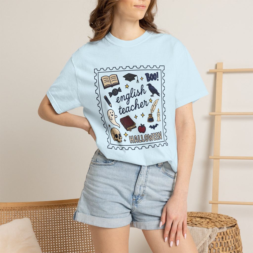 Halloween Teacher Sketch T-Shirt – Spooky Educator Design product image 9