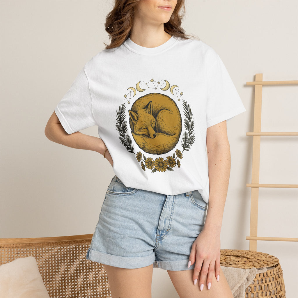 Curled Fox Shirt Boho Chic Outdoors Unisex Gift Tribal Tee product image 6
