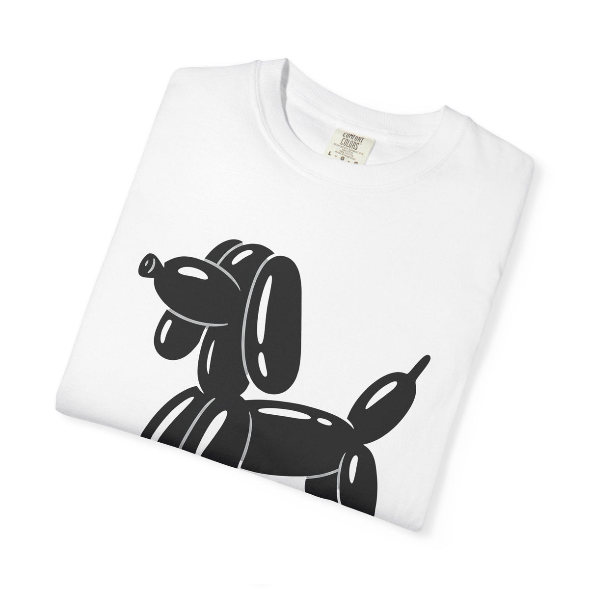 Balloon Puppy Shirt Cute Pets Unisex Gift Simple Tee Dog product image 5