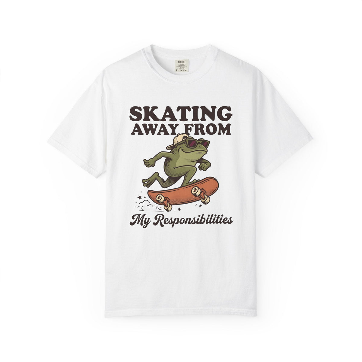 Frog Skater Cool Glasses T-Shirt – Funny Toad Animal product image 1