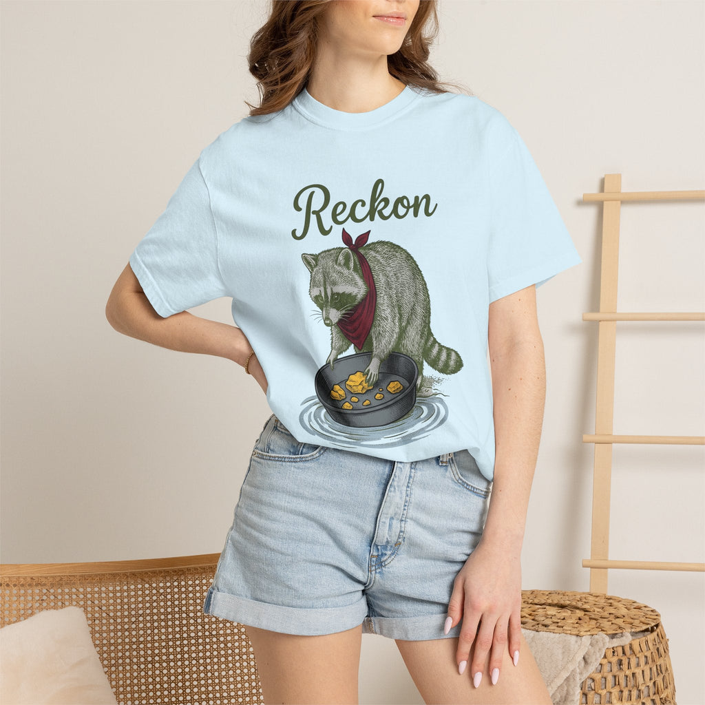 Raccoon Scarf Retro T-Shirt – Funny Cozy Wildlife Sketch product image 9
