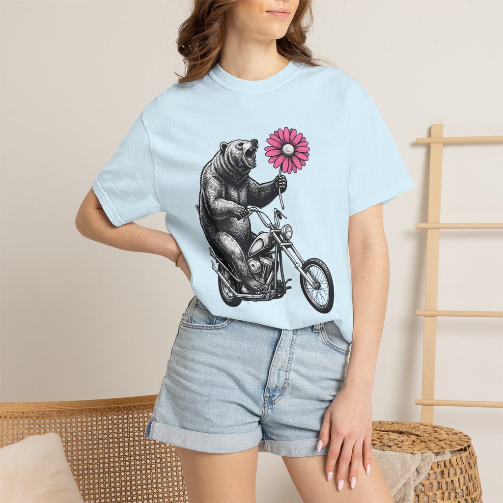 Bear Motorcycle Shirt St Valentines Day Animal Unisex Gift product image 9