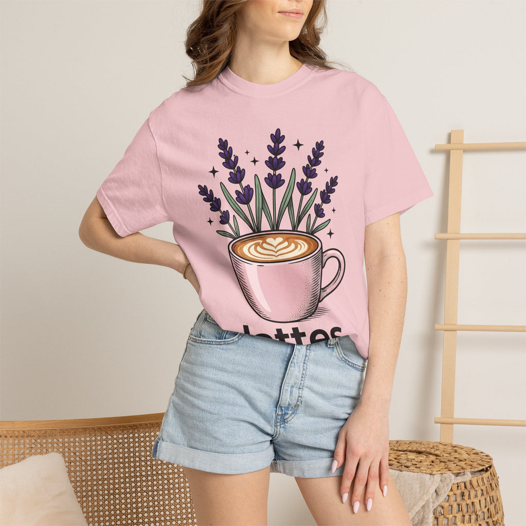 Espresso Cup Shirt Coffee Petals Unisex Gift Cartoon Tee Coffee Mug T-Shirt