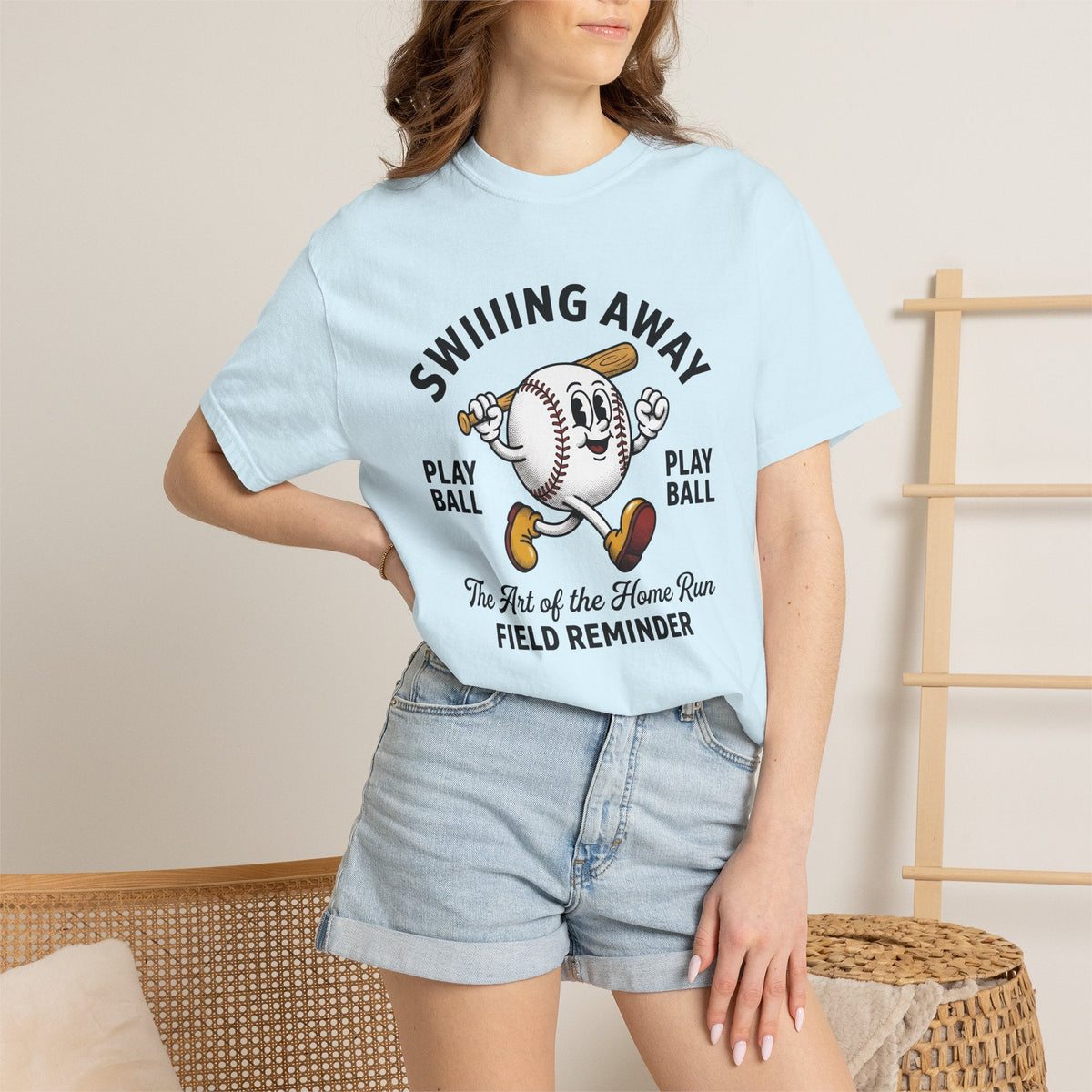 Baseball Character Shirt Sports Unisex Gift Cartoon Tee product image 9