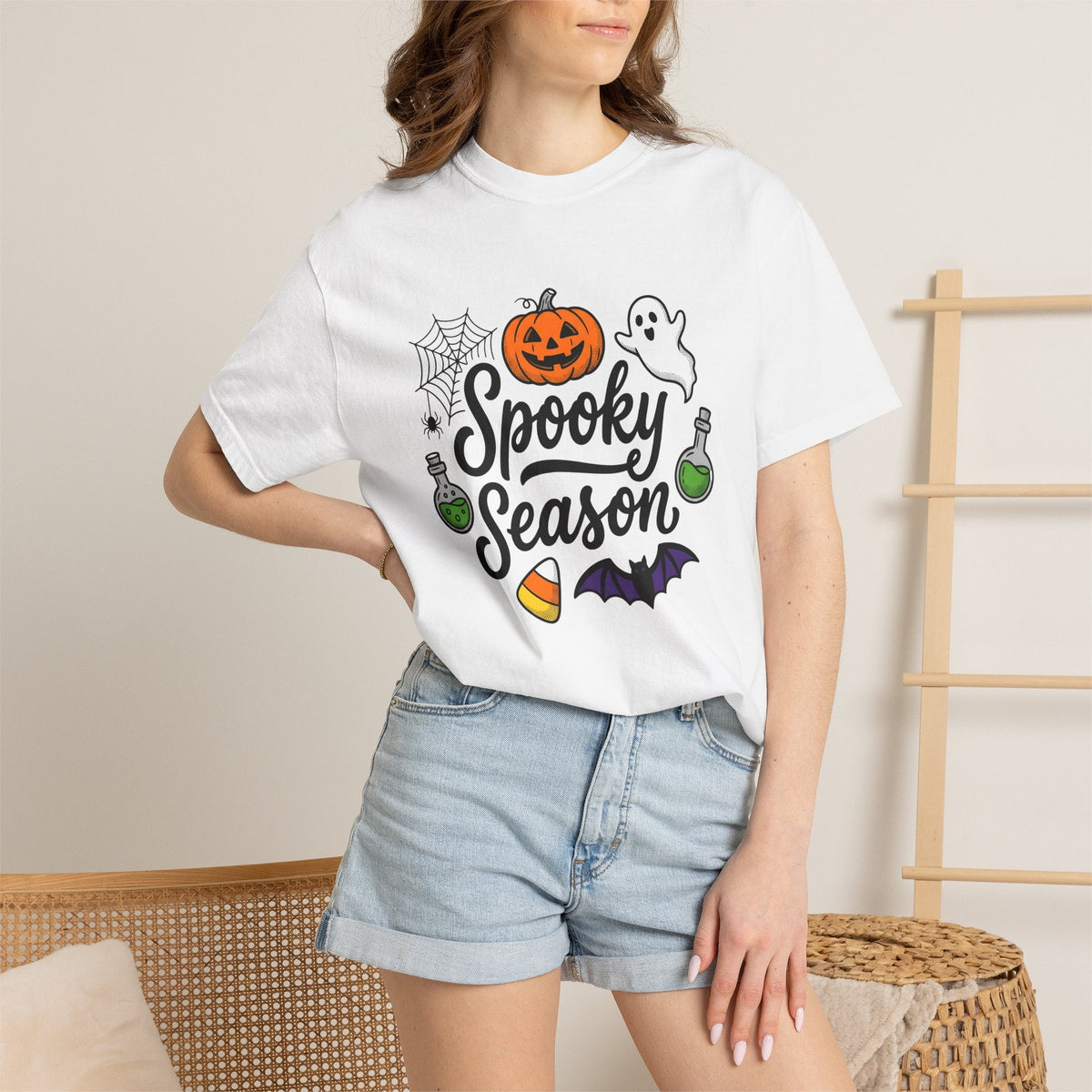 Pumpkin Ghost Bat Shirt Halloween Gathering Unisex Gift product image 6
