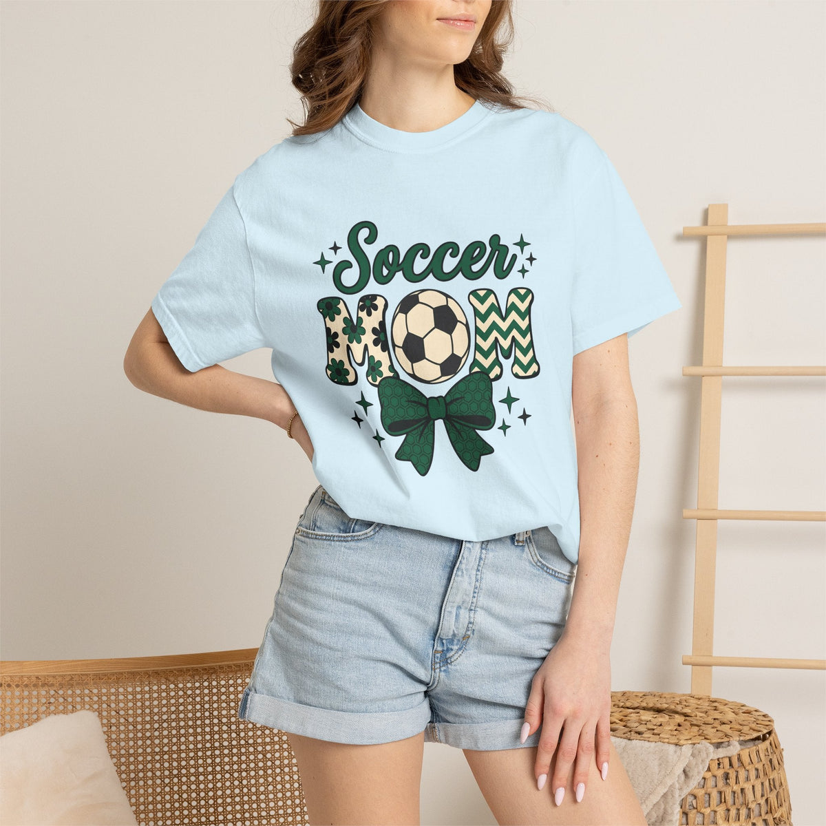 Soccer Ball Shirt Moms Athletics Gift for Women Cute Tee product image 9