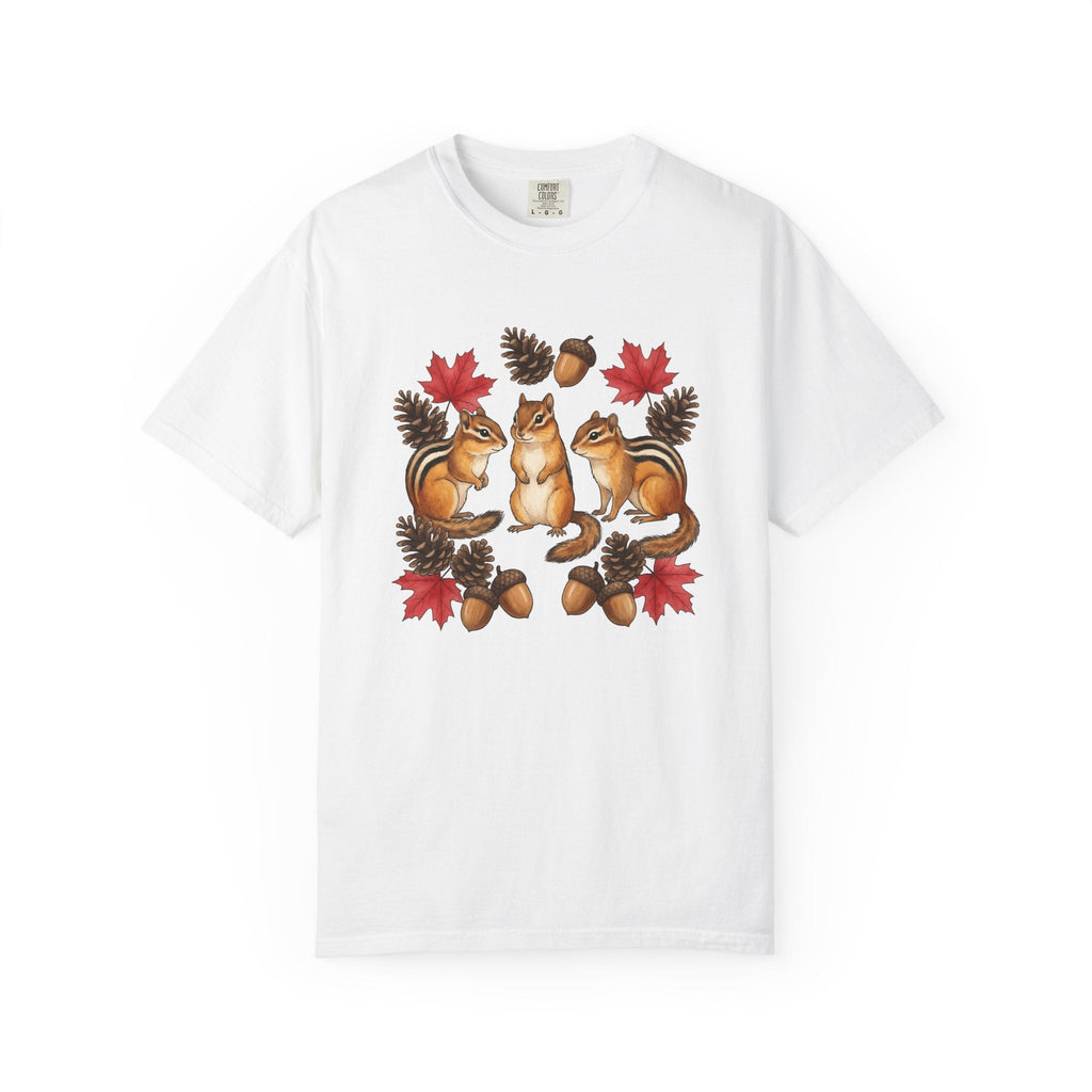 Chipmunk Trio Shirt Animals Nature Unisex Gift Cartoon Tee product image 1