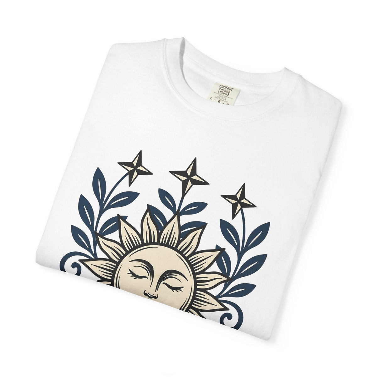 Sun Face Shirt Boho Chic Stars Unisex Gift Folk Tee T-Shirt product image 5