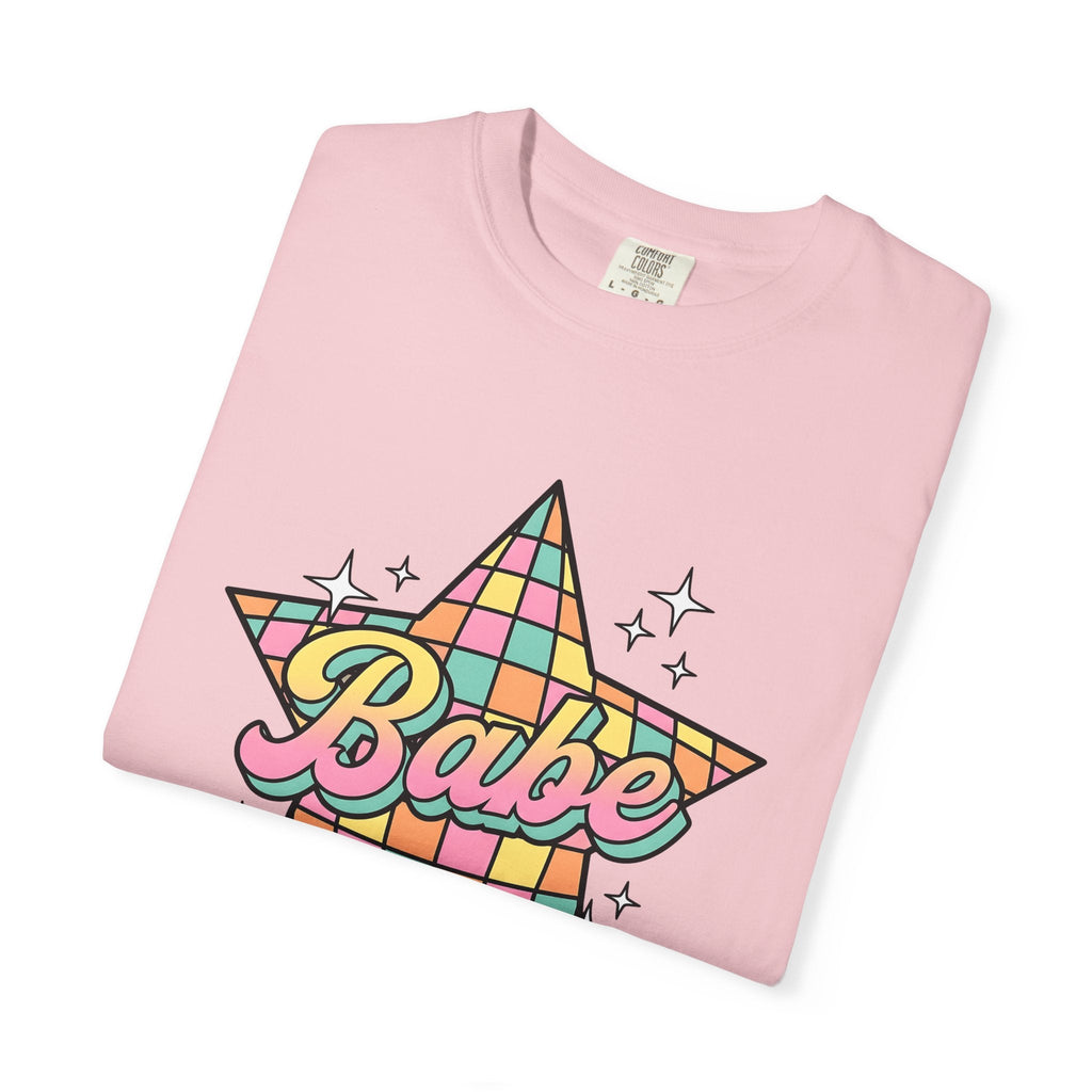 Pastel Gingham Star Retro T-Shirt – Cute Celestial product image 11