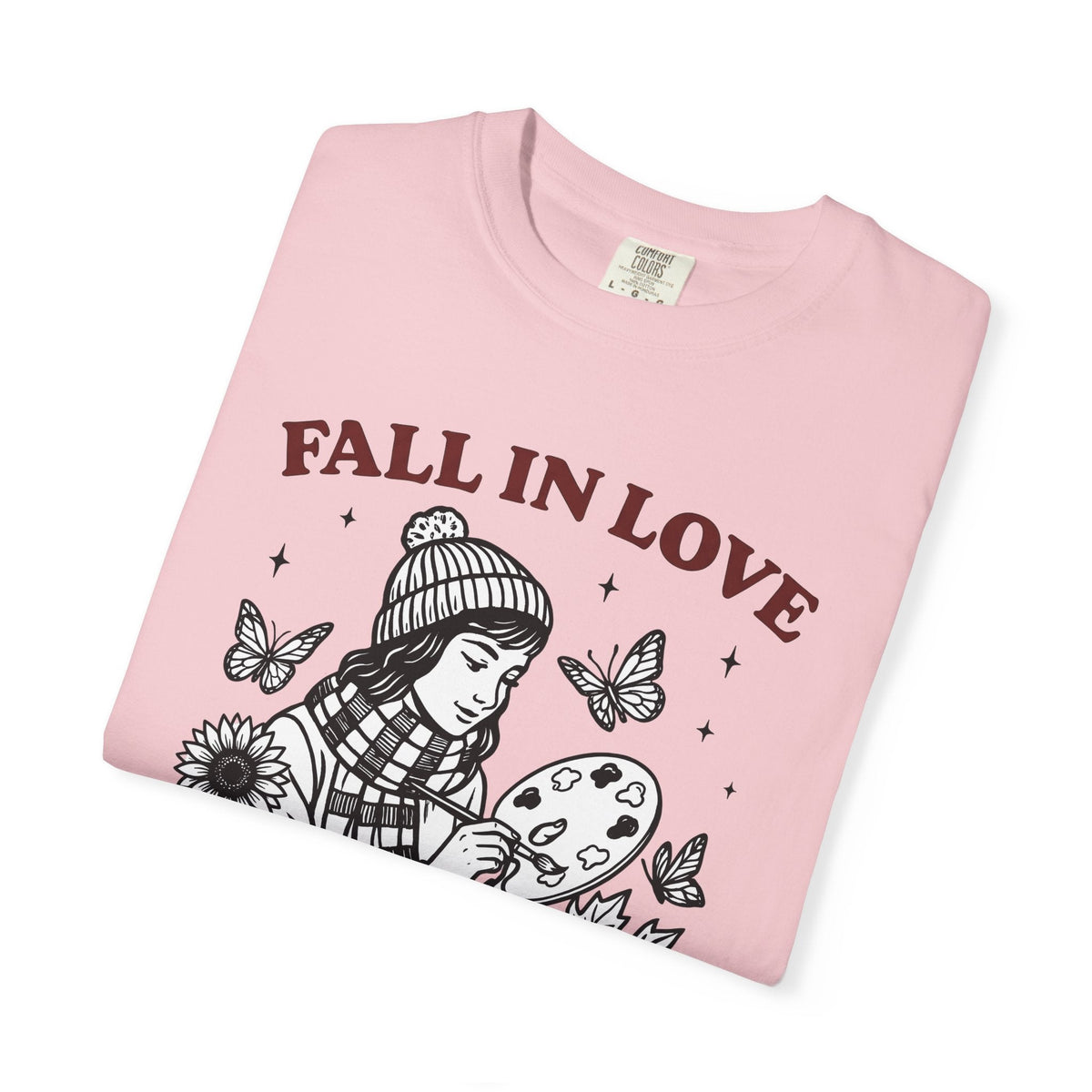 Artist Girl Hand-Drawn T-Shirt – Autumn Art Lover product image 11