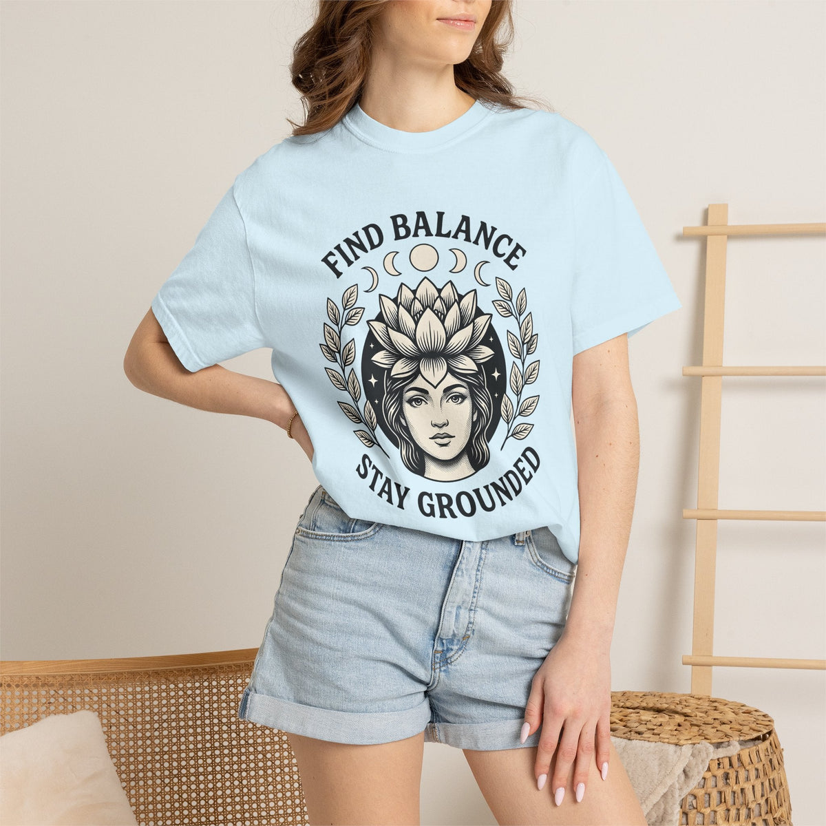 Lotus Bloom Girl Shirt Yoga Wellness Gift for Women Earthy product image 9