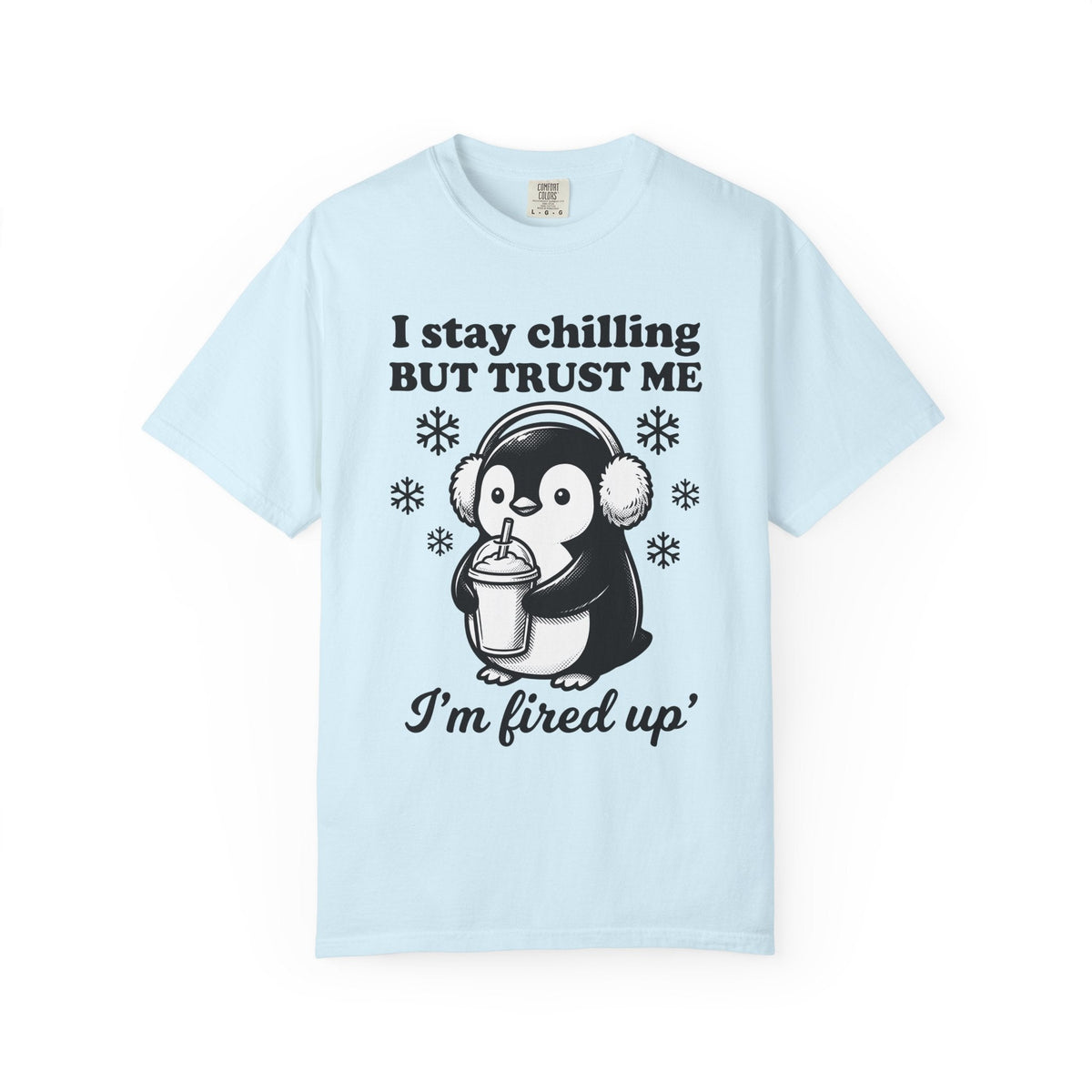 Penguin Drink Shirt Funny Fauna Unisex Gift Hand Drawn Tee product image 2