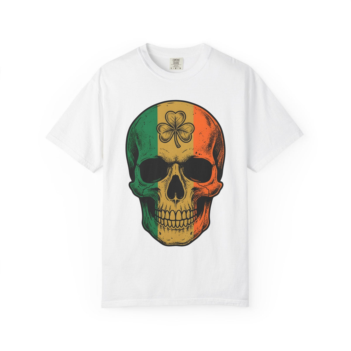 Skull Green Clover Shirt St Patrick's Day Emerald Unisex product image 1
