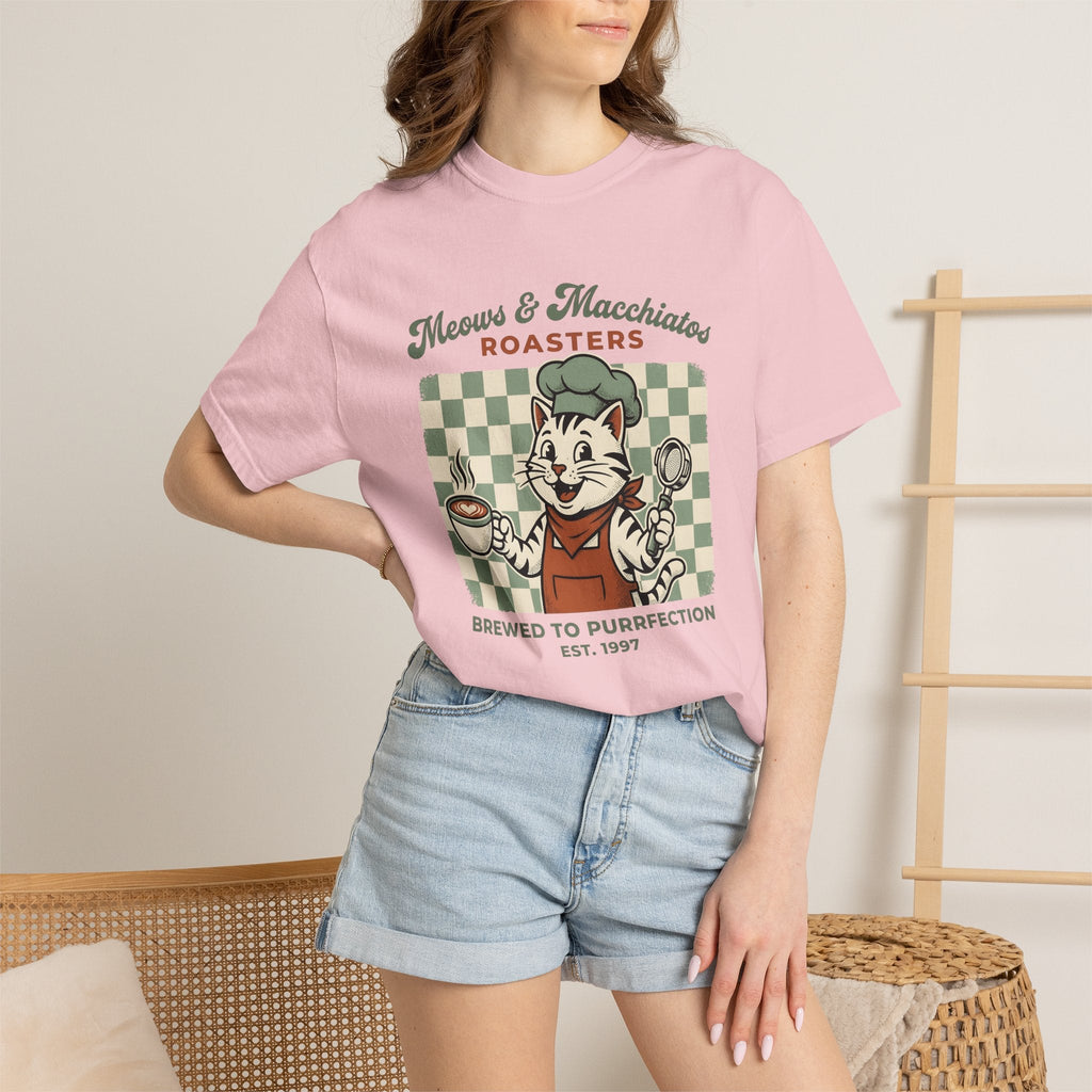 Espresso Cat Shirt Mocha Unisex Gift Retro Tee T-Shirt product image 12