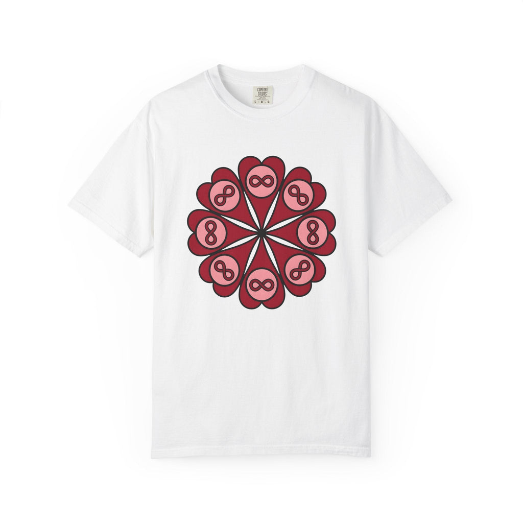 Love Mandala Shirt Boho Chic Romance Unisex Gift Simple Tee product image 1