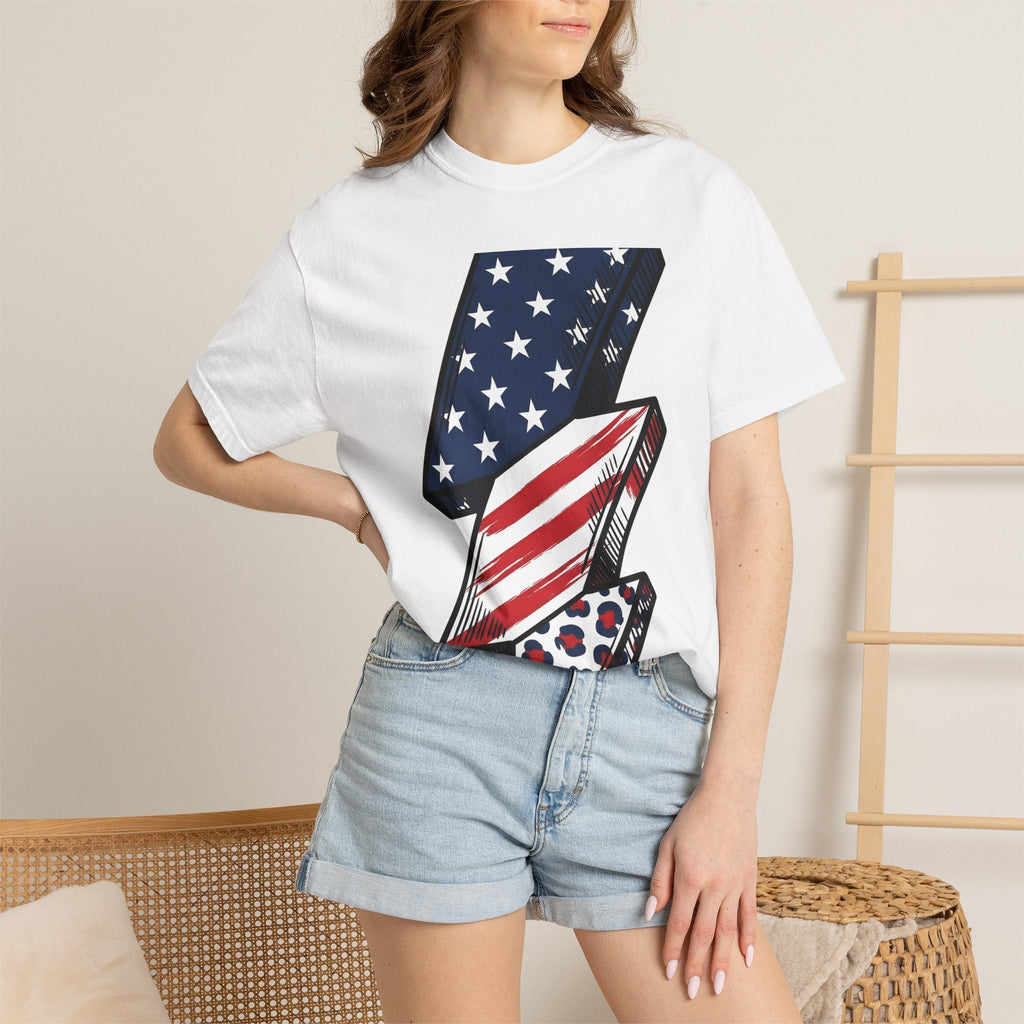 American Lightning Bolt Shirt 4th Of July Independence product image 6