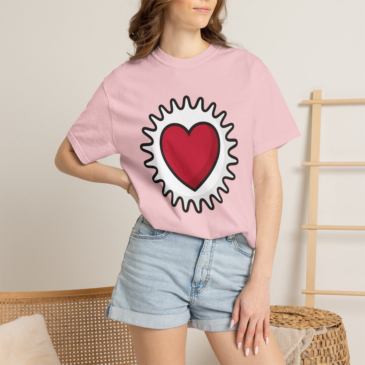 Heart Graphic Shirt Boho Chic Love Unisex Gift Bold Tee product image 12