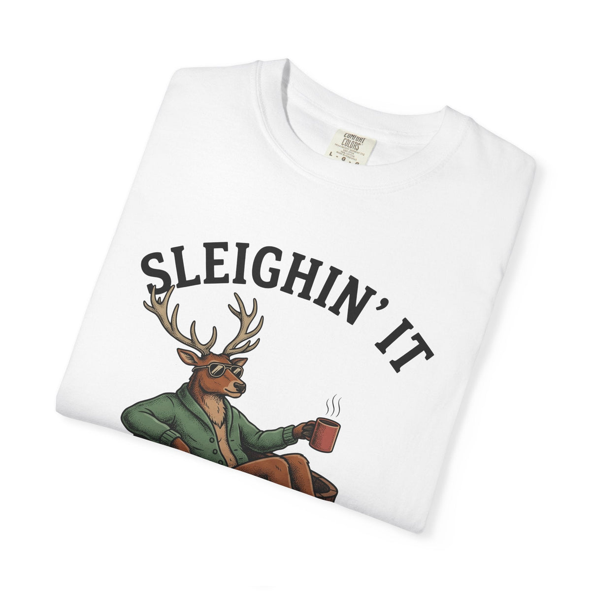Stag Hot Tub Retro T-Shirt – Funny Christmas Deer Vacation product image 5