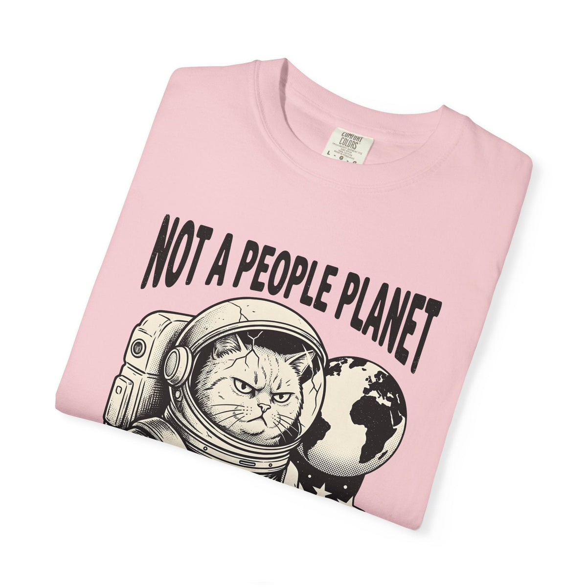 Astronaut Cat Bold T-Shirt – Space Kitty Lover Design product image 11