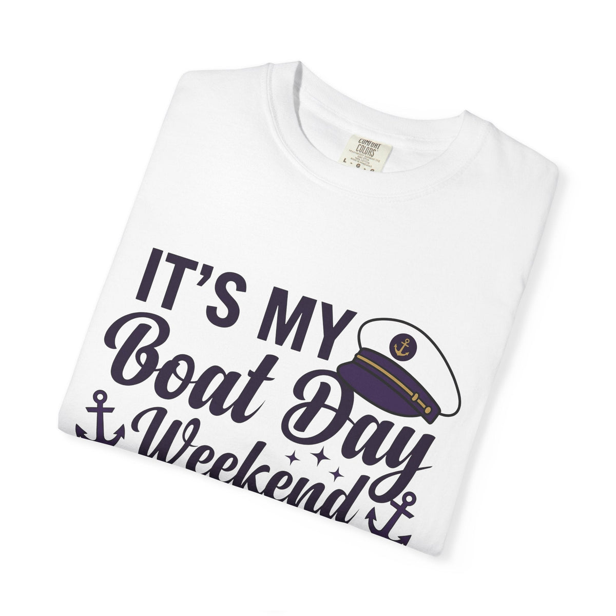 Captain Hat Shirt Boating Summer Unisex Gift Bold Tee Captain Cap T-Shirt Sailor