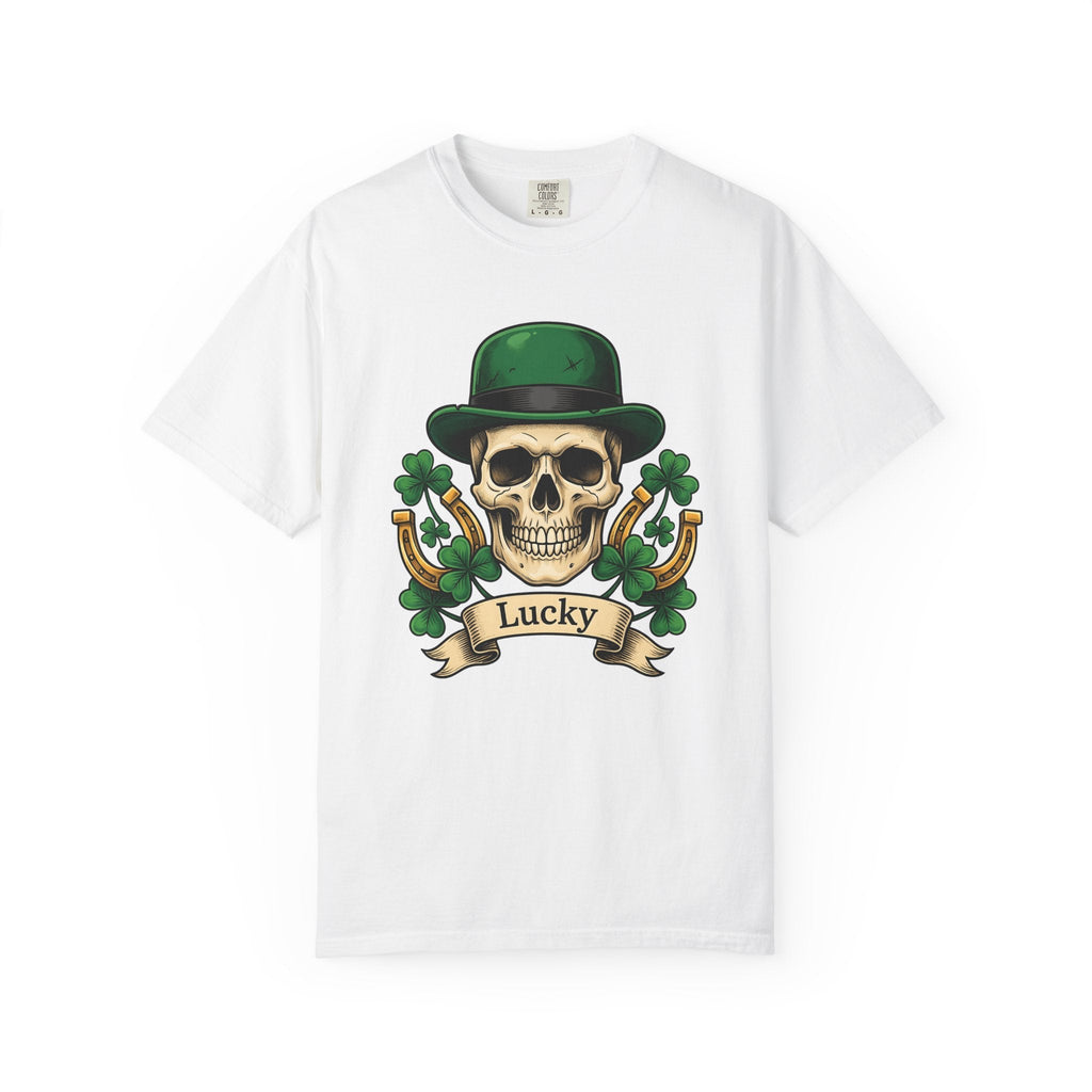 Skull Clover Shirt St Patrick's Day Fortune Unisex Gift product image 1