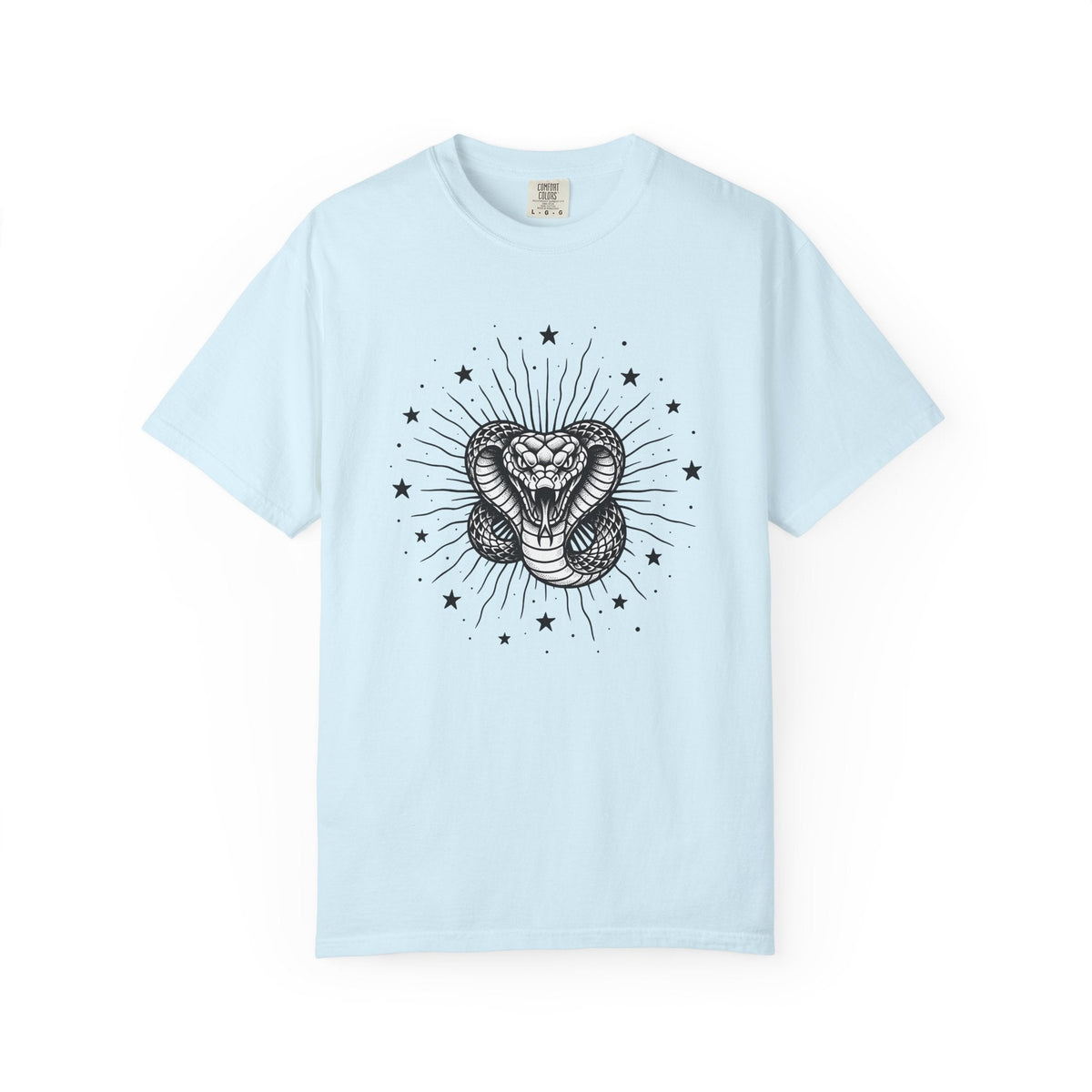 Serpent Art Shirt Boho Chic Zodiac Unisex Gift Line Tee product image 2