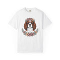 Cavalier Spaniel Dog Shirt Blossoms Gift Women Flower Art product image 1