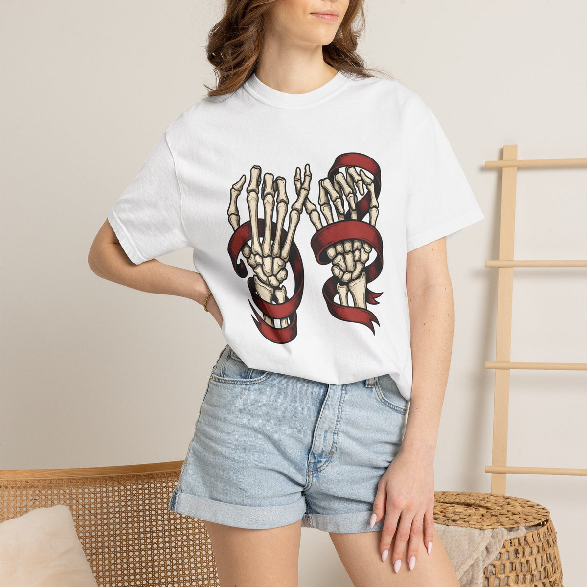 Skeleton Hands Shirt St. Valentine's Day Gothic Unisex Gift product image 7