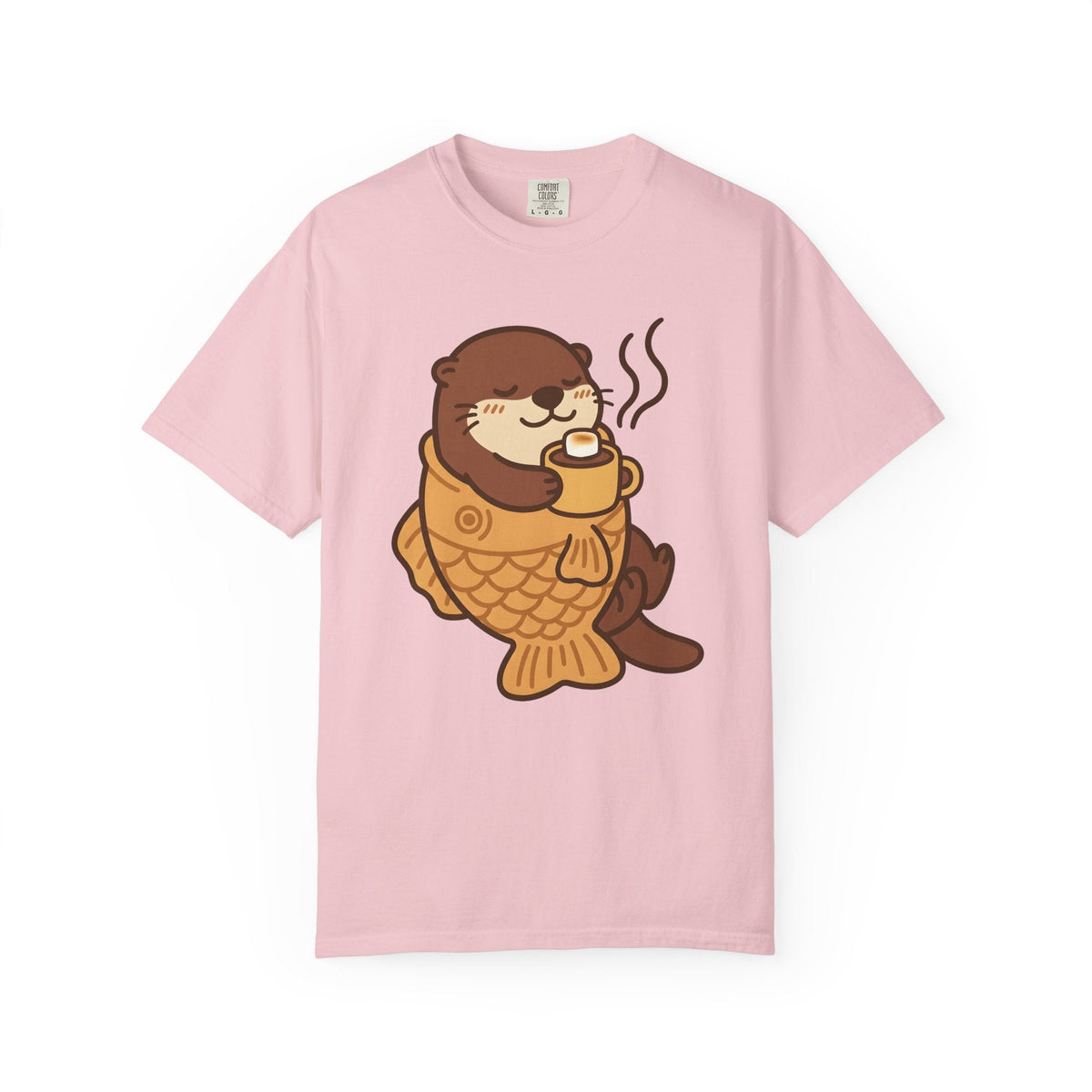 Otter Cupcake Shirt Coffee Wildlife Unisex Gift Cute Tee product image 3
