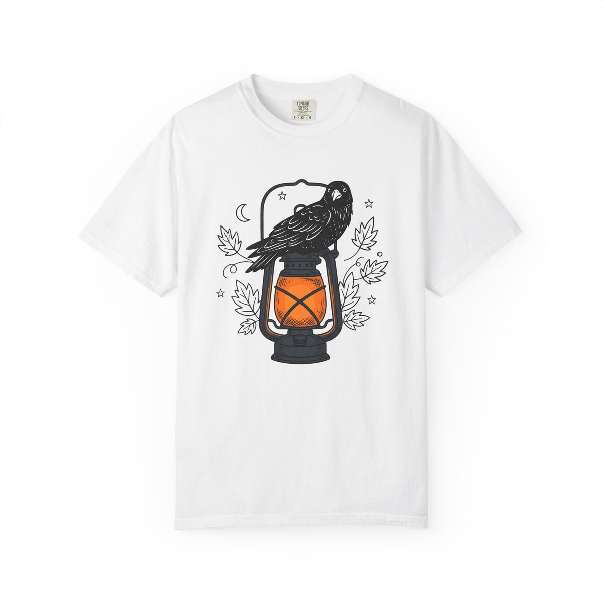 Blackbird Lantern Flat T-Shirt – Eerie Halloween Fall product image 1