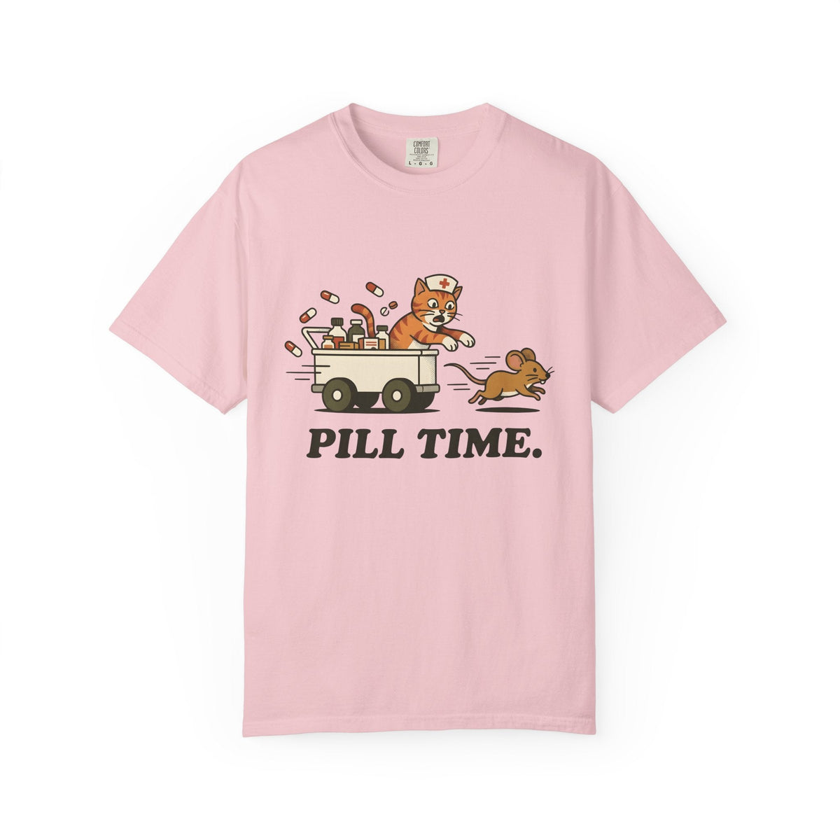 Medical Cat Line Art T-Shirt – Vet Nurse Feline Lover product image 3